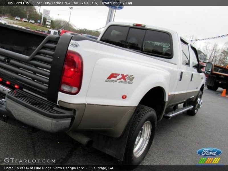 Oxford White / Tan 2005 Ford F350 Super Duty Lariat Crew Cab 4x4 Dually