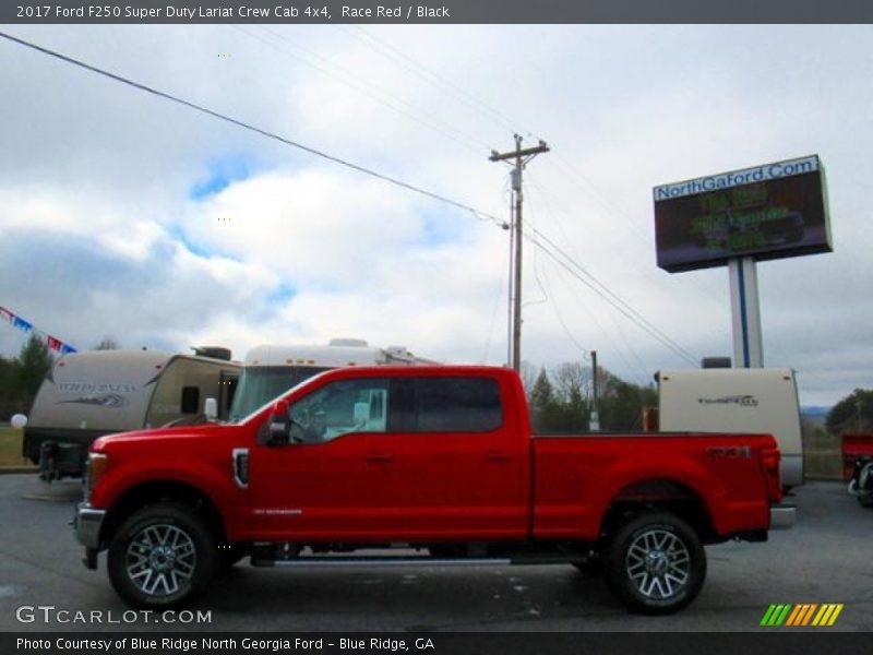 Race Red / Black 2017 Ford F250 Super Duty Lariat Crew Cab 4x4