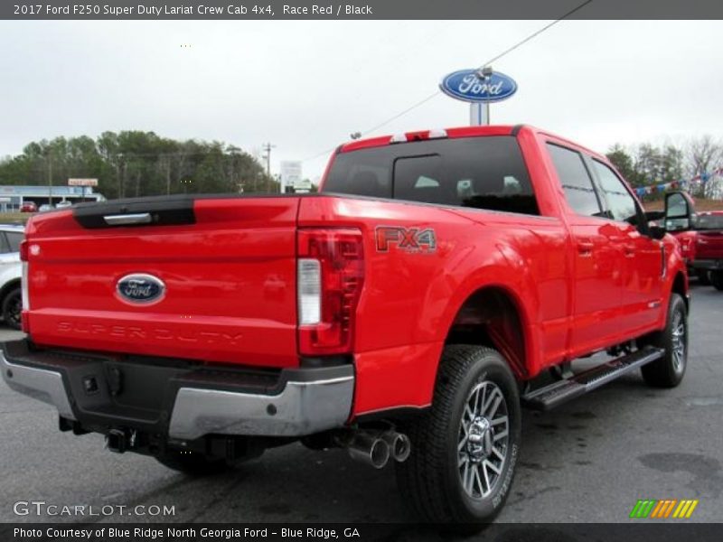 Race Red / Black 2017 Ford F250 Super Duty Lariat Crew Cab 4x4