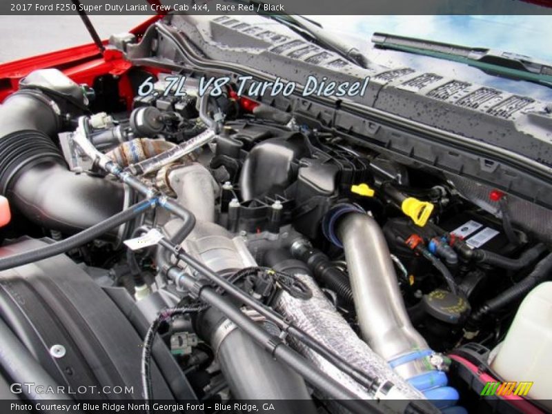 Race Red / Black 2017 Ford F250 Super Duty Lariat Crew Cab 4x4