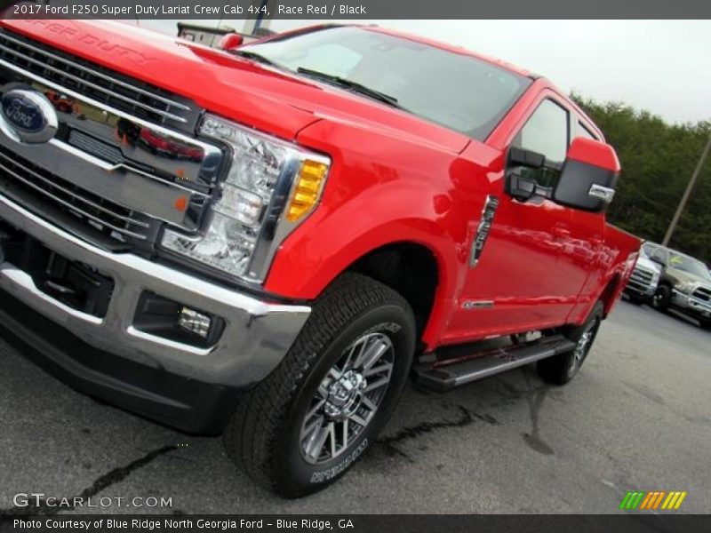 Race Red / Black 2017 Ford F250 Super Duty Lariat Crew Cab 4x4