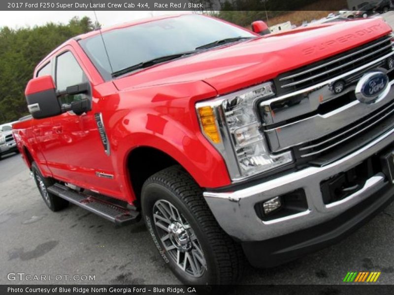 Race Red / Black 2017 Ford F250 Super Duty Lariat Crew Cab 4x4