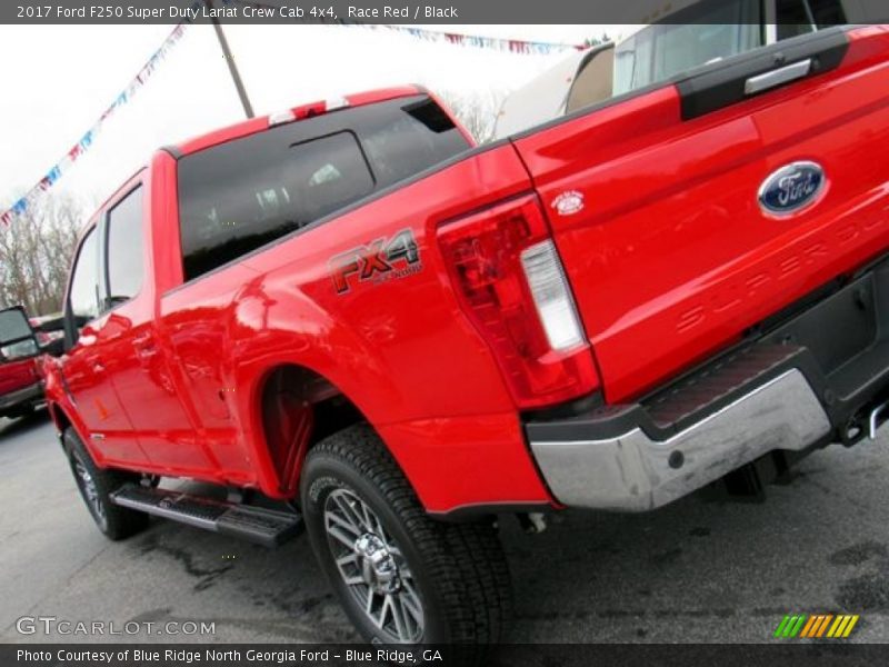 Race Red / Black 2017 Ford F250 Super Duty Lariat Crew Cab 4x4