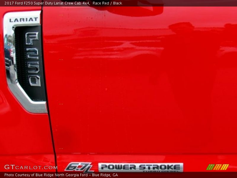 Race Red / Black 2017 Ford F250 Super Duty Lariat Crew Cab 4x4