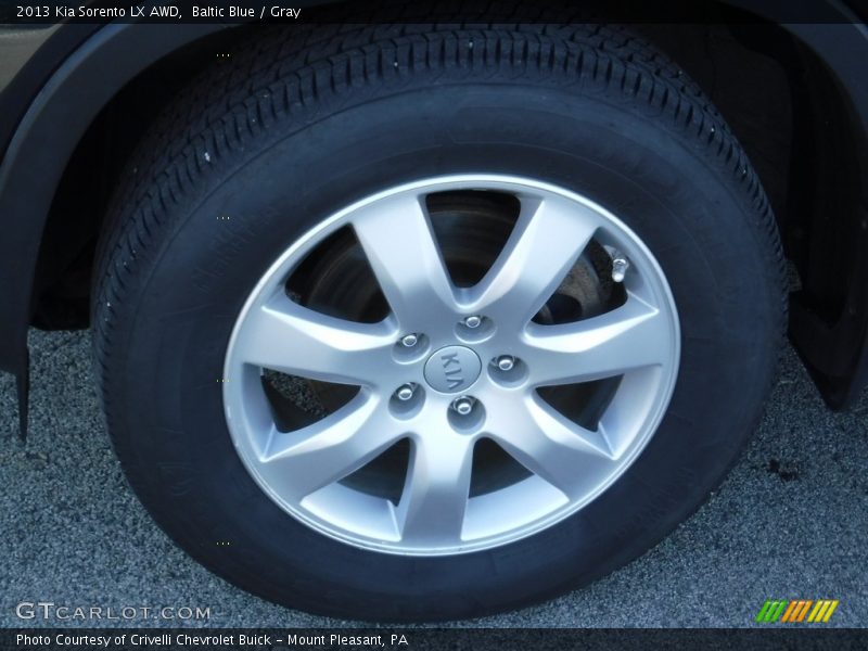 Baltic Blue / Gray 2013 Kia Sorento LX AWD