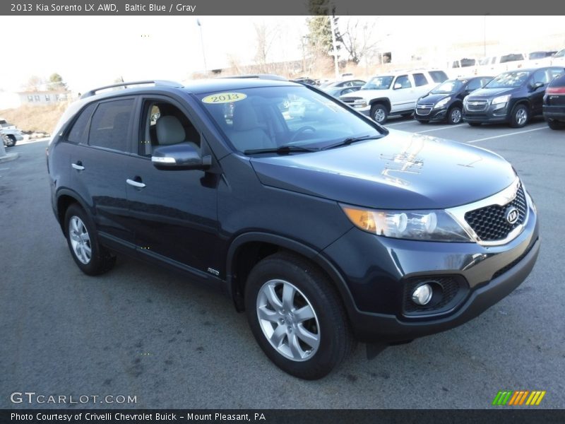 Baltic Blue / Gray 2013 Kia Sorento LX AWD