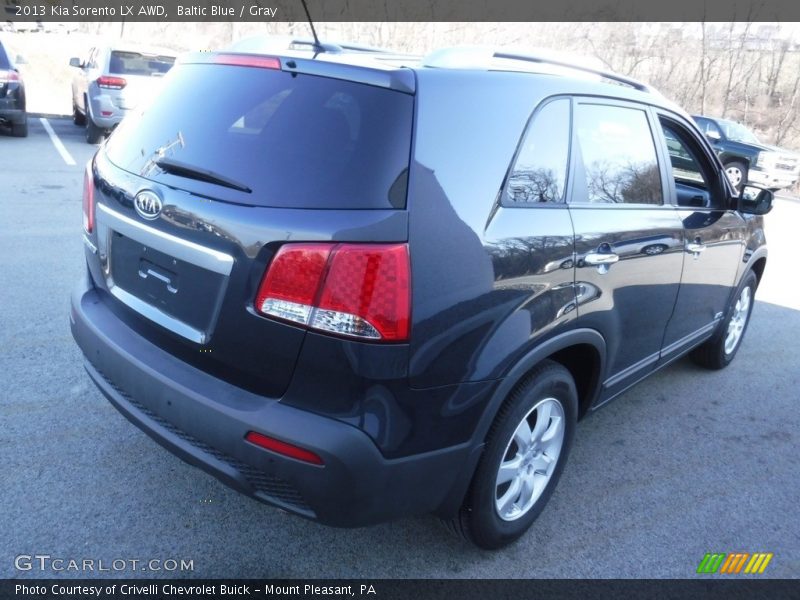 Baltic Blue / Gray 2013 Kia Sorento LX AWD