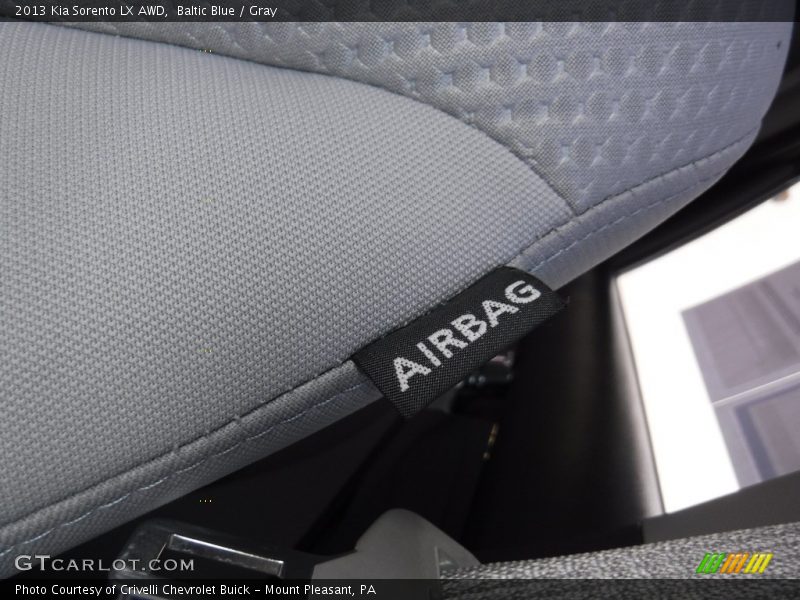 Baltic Blue / Gray 2013 Kia Sorento LX AWD