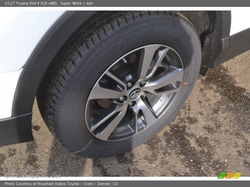 Super White / Ash 2017 Toyota RAV4 XLE AWD