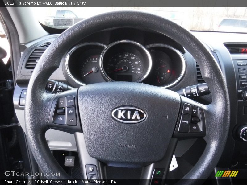 Baltic Blue / Gray 2013 Kia Sorento LX AWD