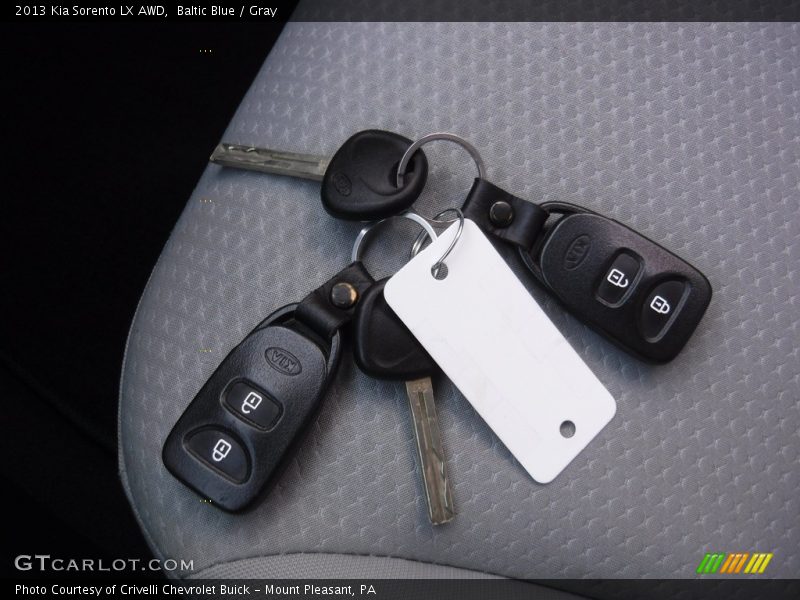 Baltic Blue / Gray 2013 Kia Sorento LX AWD