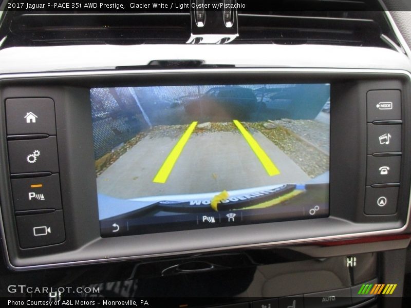 Glacier White / Light Oyster w/Pistachio 2017 Jaguar F-PACE 35t AWD Prestige