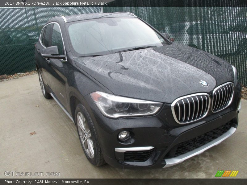 Black Sapphire Metallic / Black 2017 BMW X1 xDrive28i