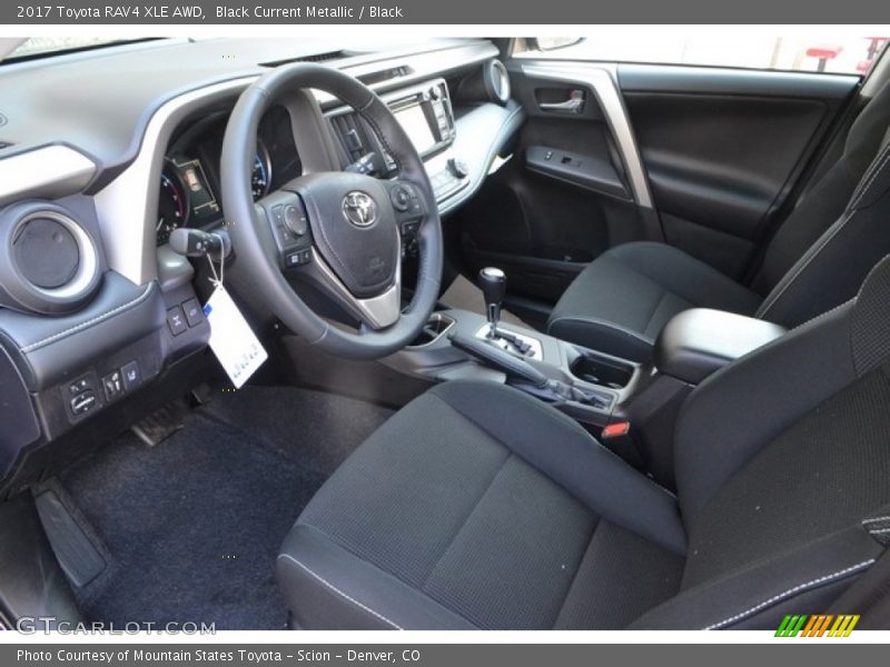 Black Current Metallic / Black 2017 Toyota RAV4 XLE AWD