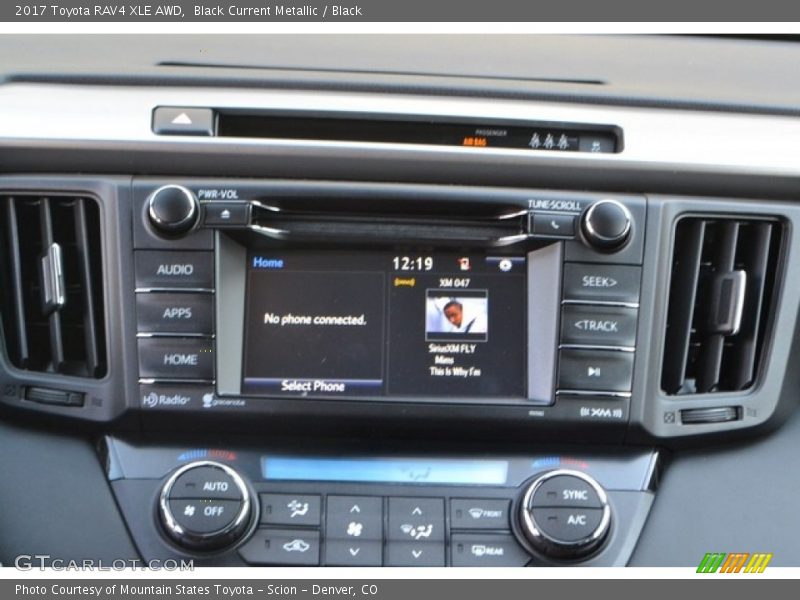 Black Current Metallic / Black 2017 Toyota RAV4 XLE AWD