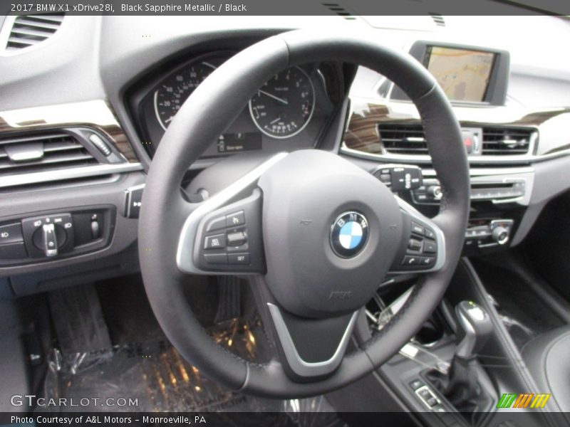 Black Sapphire Metallic / Black 2017 BMW X1 xDrive28i