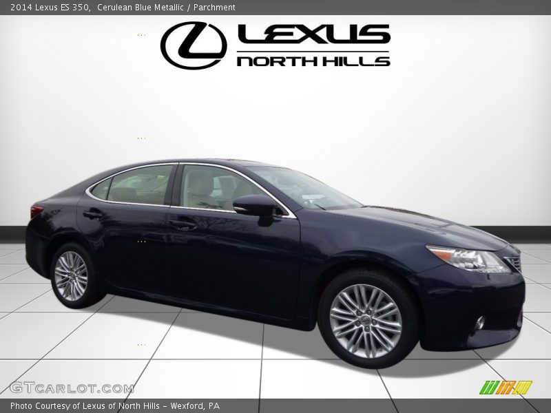 Cerulean Blue Metallic / Parchment 2014 Lexus ES 350