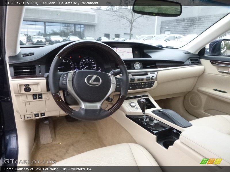 Cerulean Blue Metallic / Parchment 2014 Lexus ES 350