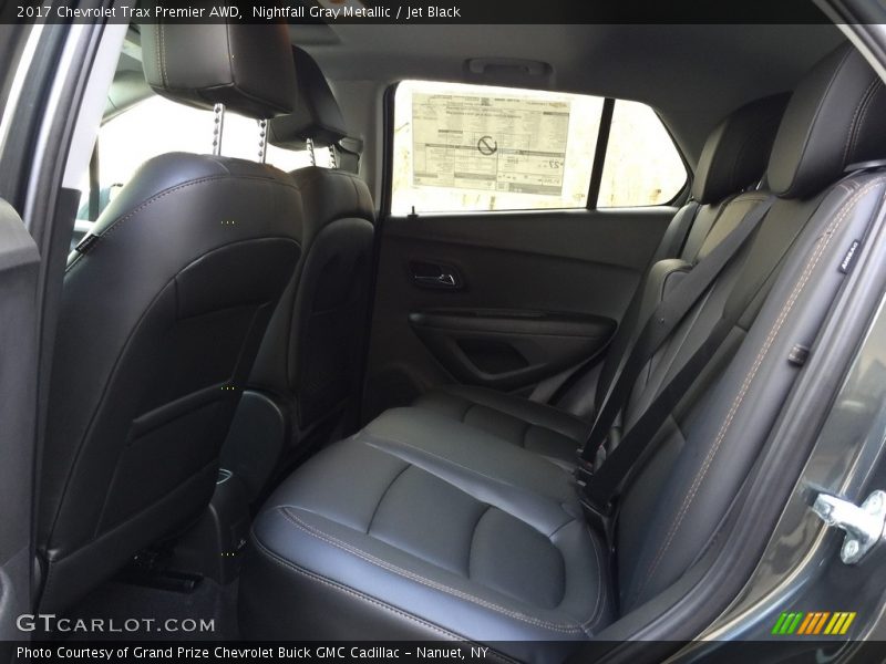 Rear Seat of 2017 Trax Premier AWD