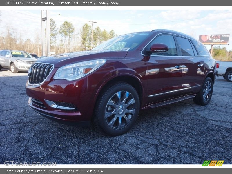 Crimson Red Tintcoat / Ebony/Ebony 2017 Buick Enclave Premium