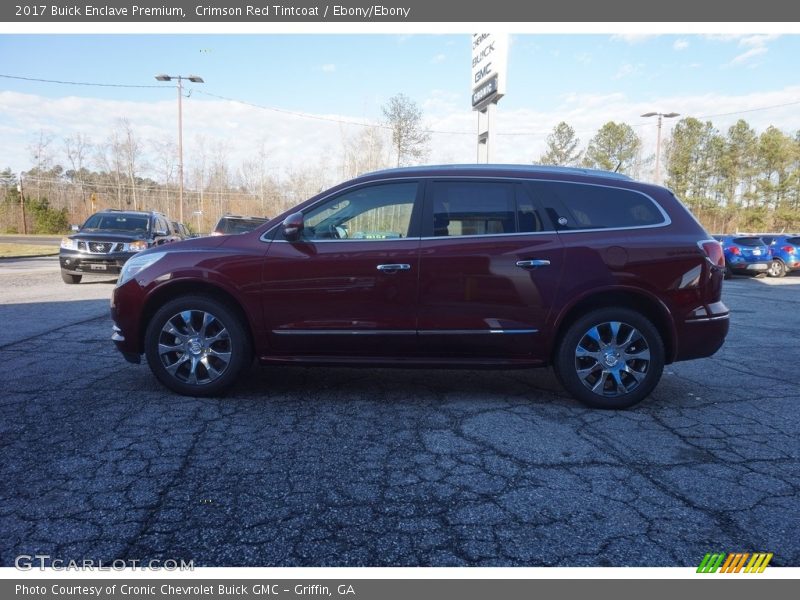 Crimson Red Tintcoat / Ebony/Ebony 2017 Buick Enclave Premium