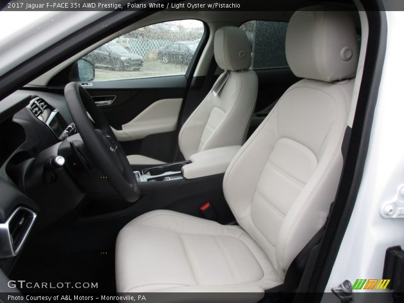 Polaris White / Light Oyster w/Pistachio 2017 Jaguar F-PACE 35t AWD Prestige