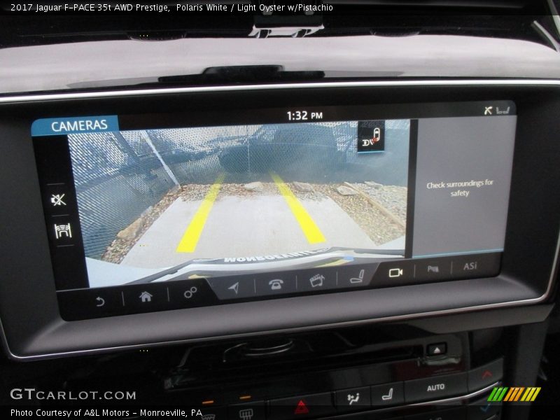 Polaris White / Light Oyster w/Pistachio 2017 Jaguar F-PACE 35t AWD Prestige