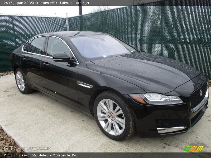 Ultimate Black / Jet 2017 Jaguar XF 35t Premium AWD