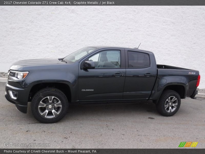 Graphite Metallic / Jet Black 2017 Chevrolet Colorado Z71 Crew Cab 4x4