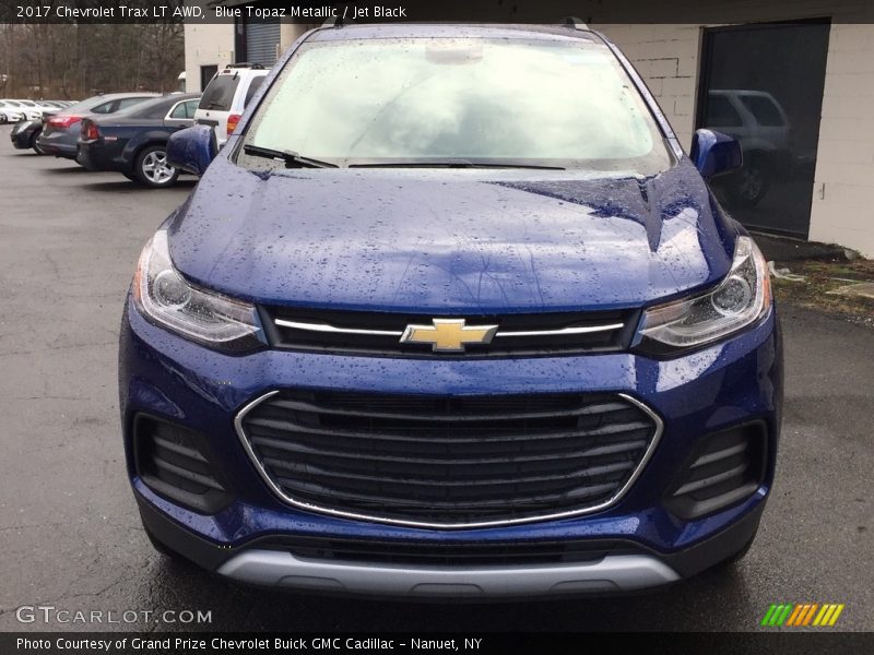 Blue Topaz Metallic / Jet Black 2017 Chevrolet Trax LT AWD