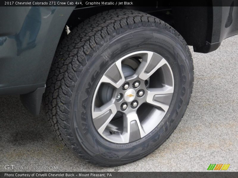 Graphite Metallic / Jet Black 2017 Chevrolet Colorado Z71 Crew Cab 4x4