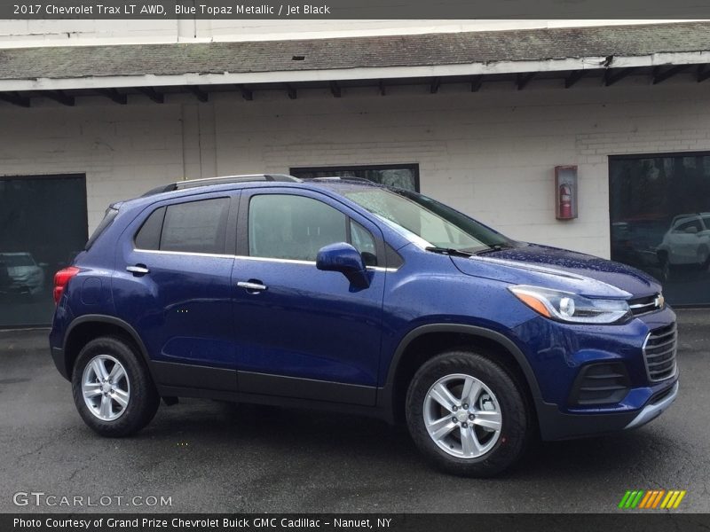 Blue Topaz Metallic / Jet Black 2017 Chevrolet Trax LT AWD