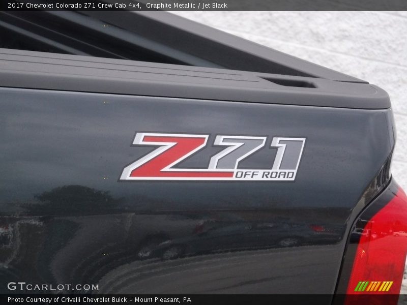 Graphite Metallic / Jet Black 2017 Chevrolet Colorado Z71 Crew Cab 4x4