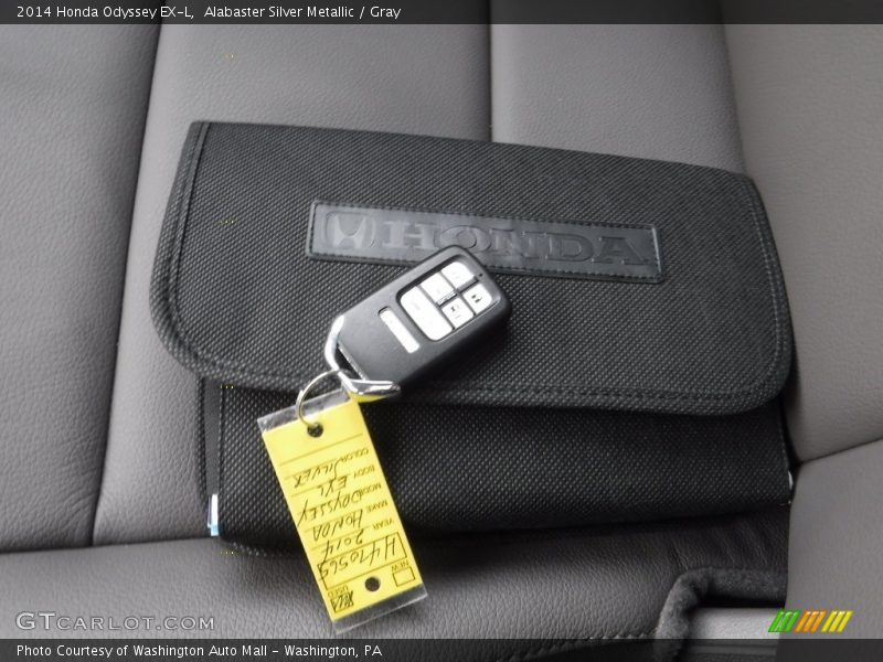 Alabaster Silver Metallic / Gray 2014 Honda Odyssey EX-L