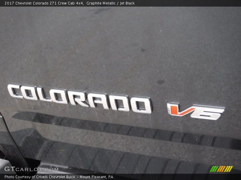 Graphite Metallic / Jet Black 2017 Chevrolet Colorado Z71 Crew Cab 4x4