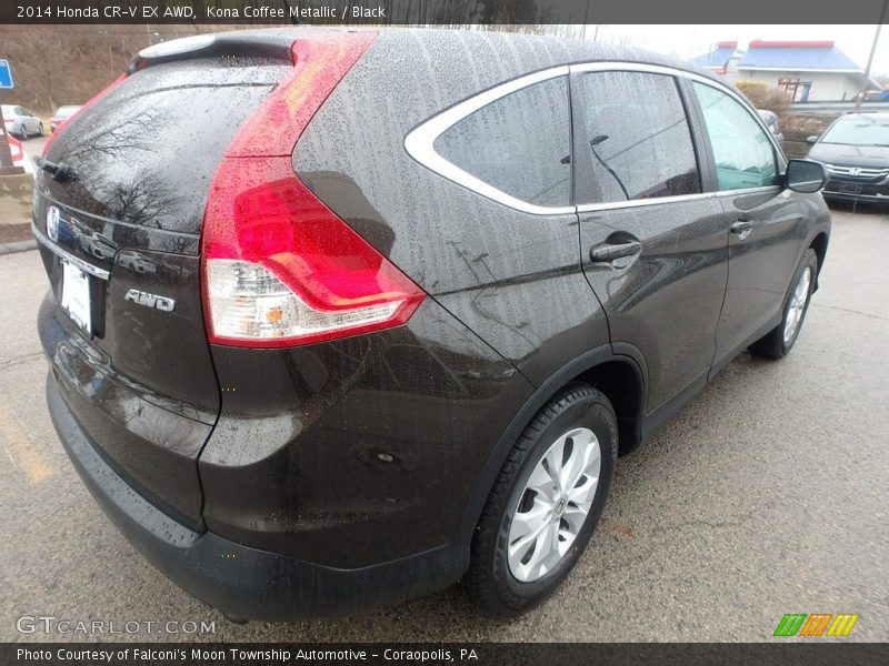 Kona Coffee Metallic / Black 2014 Honda CR-V EX AWD