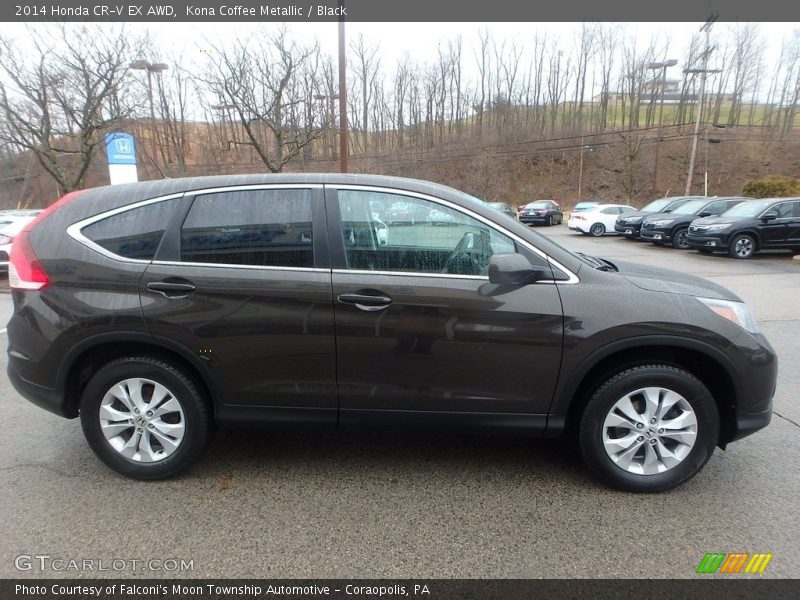 Kona Coffee Metallic / Black 2014 Honda CR-V EX AWD