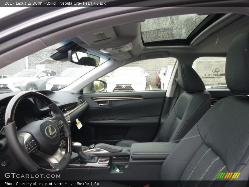 Nebula Gray Pearl / Black 2017 Lexus ES 300h Hybrid