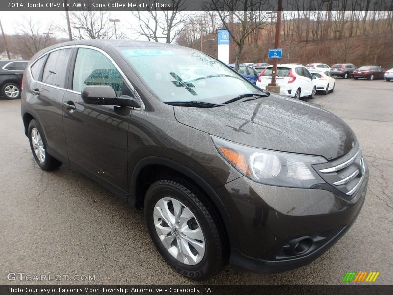 Kona Coffee Metallic / Black 2014 Honda CR-V EX AWD