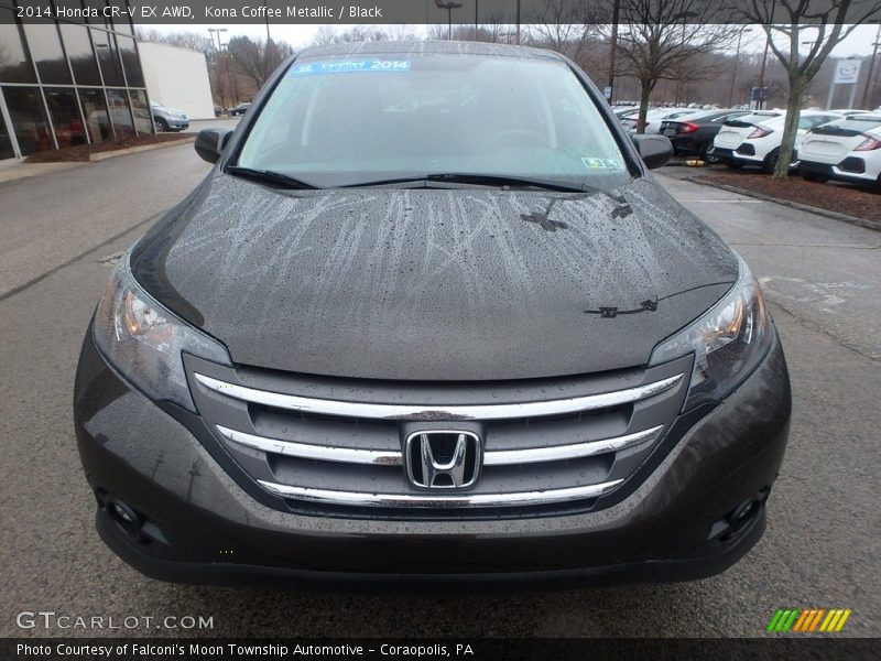 Kona Coffee Metallic / Black 2014 Honda CR-V EX AWD