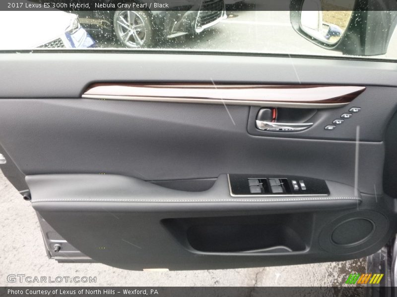 Nebula Gray Pearl / Black 2017 Lexus ES 300h Hybrid
