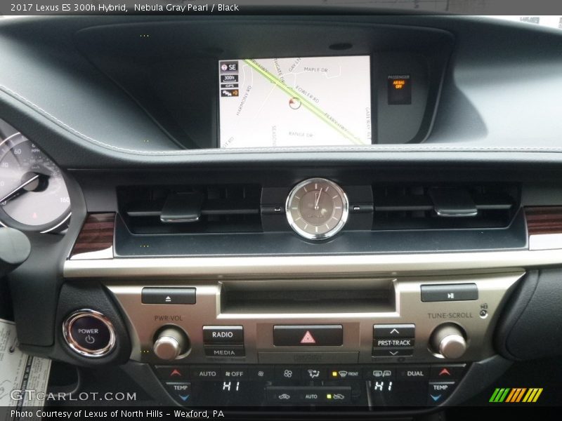 Nebula Gray Pearl / Black 2017 Lexus ES 300h Hybrid