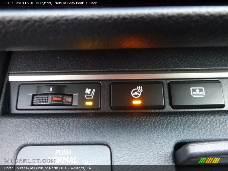 Nebula Gray Pearl / Black 2017 Lexus ES 300h Hybrid