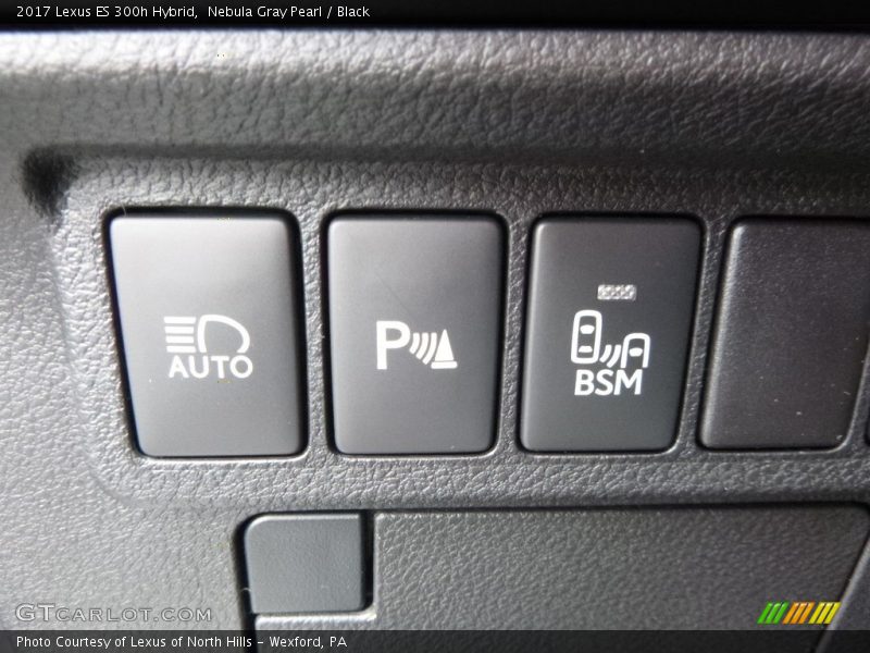 Nebula Gray Pearl / Black 2017 Lexus ES 300h Hybrid