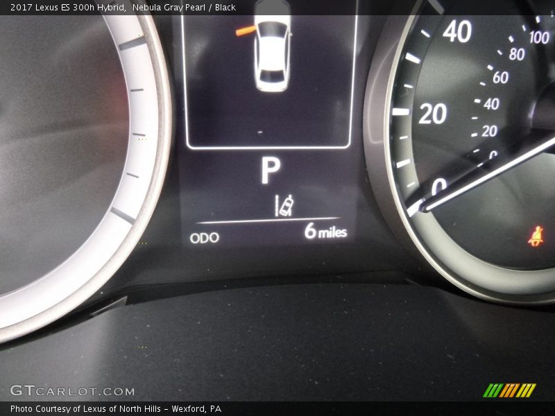 Nebula Gray Pearl / Black 2017 Lexus ES 300h Hybrid