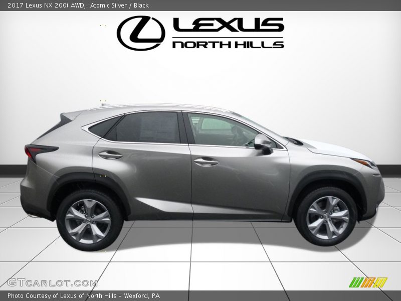 Atomic Silver / Black 2017 Lexus NX 200t AWD