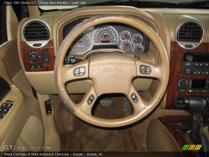 Indigo Blue Metallic / Light Oak 2003 GMC Envoy SLT
