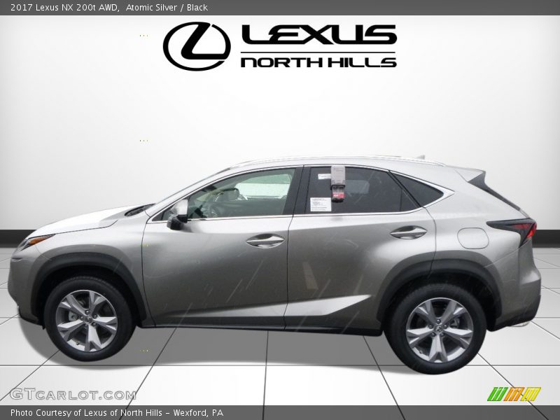 Atomic Silver / Black 2017 Lexus NX 200t AWD