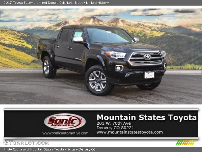Black / Limited Hickory 2017 Toyota Tacoma Limited Double Cab 4x4