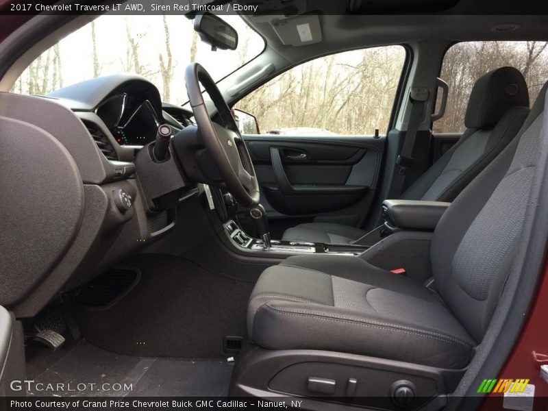 Siren Red Tintcoat / Ebony 2017 Chevrolet Traverse LT AWD